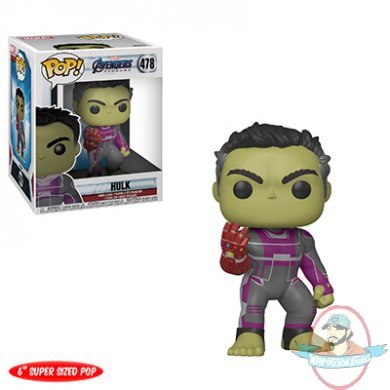 Pop! Marvel Avengers Endgame Wave 2 Hulk 6 inch #478 Figure Funko