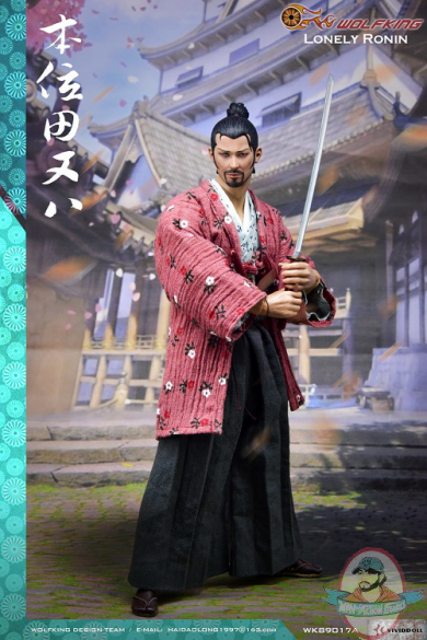 1/6 Scale Wolf King Lonely Ronin Japanese Samurai WK89017A