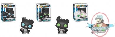 Pop! Movies: How to Train Your Dragon 3 Set of 3 Vinyl Figures Funko