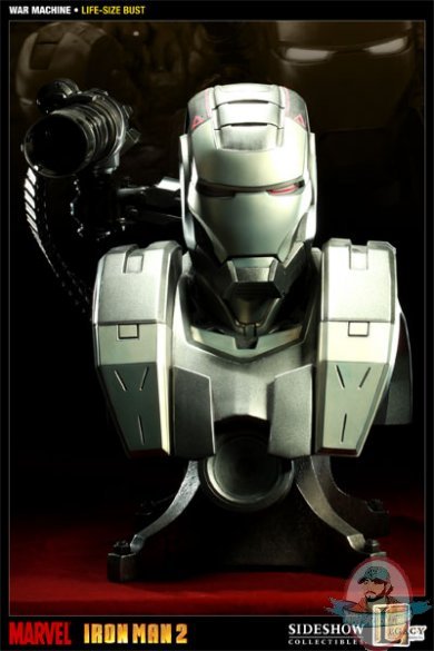 Iron Man 2 War Machine Life-Size Bust by Sideshow Collectibles