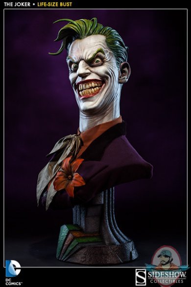 Dc Comics The Joker Life-Size Bust Sideshow Collectibles