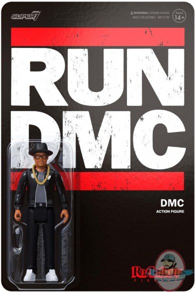 Run DMC Darryl DMC McDaniels Black Jeans Var. ReAction Figure Super 7 