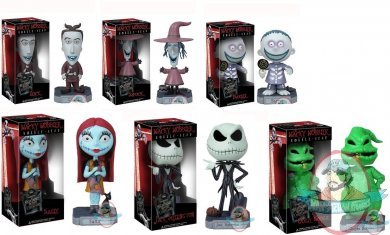 The Nightmare Before Christmas Set of 6 Wacky Wobbler by Funko
