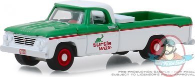 1:64 Running on Empty Series 7 1962 Dodge D-100 Turtle Wax Greenlight