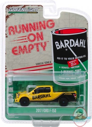 1:64 Running on Empty Series 8 2017 Ford F-150 Bardahl Greenlight