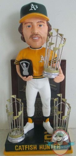 Catfish Hunter Oakland A's 1974 Cy Young3X Champ Trophy Hall of Fame 