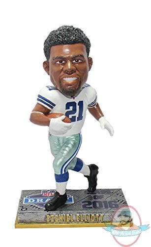 NFL Cowboys Ezekiel Elliot #21 Rookie Bobble BobbleHead Forever 