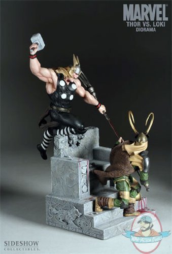 Marvel Thor vs. Loki Diorama by Sideshow Collectibles JC