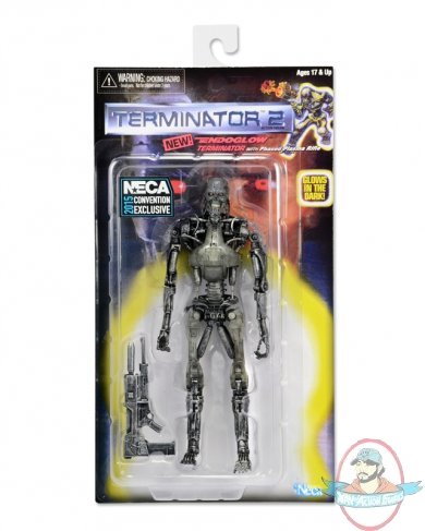 SDCC Terminator 2 Retro Endoglow Endoskeleton 7 inch Figure Neca