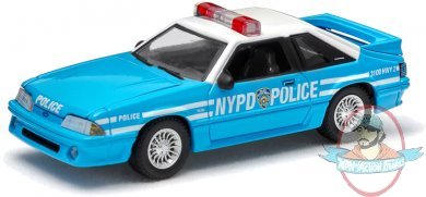 1:64 Hot Pursuit Series 14 1987 Ford Mustang New York City Police Dept