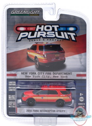 1:64 Hot Pursuit Series 15 2014 Ford Explorer Official FDNY