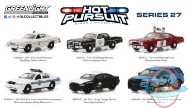 1:64 Hot Pursuit Series 27 Set of 6 by Greenlight 