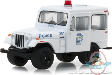 1:64 Hot Pursuit Series 29 1977 Jeep DJ-5 Dallas Police Greenlight