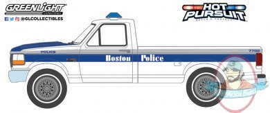 1:64 Hot Pursuit Series 40 1995 Ford F-250 Boston Police Greenlight
