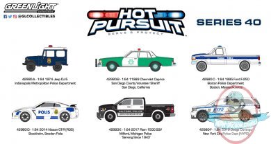 1:64 Hot Pursuit Series 40 Set of 6 by Greenlight 