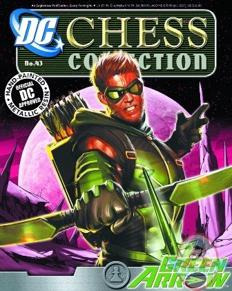 Dc Superhero Chess Figurine #43 Green Arrow White Pawn Eaglemoss
