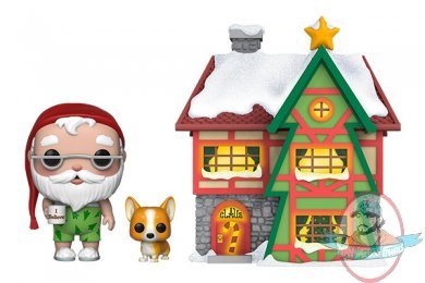 Pop! Town Holiday Santa's House with Santa & Nutmeg Figures Funko