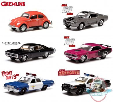 1:64 GreenLight Hollywood Series 7 Set of 6 Vehicles