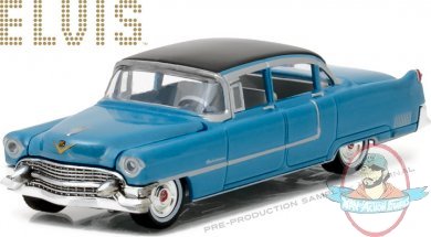 1:64 Hollywood Series 16 Elvis Presley 1955 Cadillac Blue Greenlight