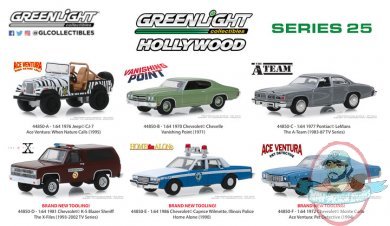 1:64 Hollywood Series 25 Set of 6 Greenlight