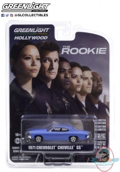 1:64 Hollywood Series 32 1971 Chevrolet Chevelle Greenlight