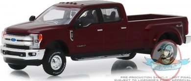 1:64 Dually Drivers Series 1 2019 Ford F350 Lariat Ruby Red Greenlight