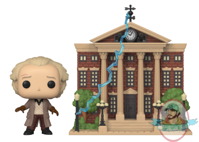 Pop! Town BTTF Doc with Clocktower Vinyl Figures Funko