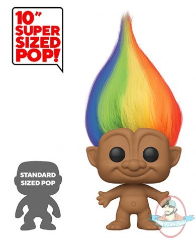 Pop! Trolls: Trolls Classic Troll Multicolored Hair 10" Figure Funko