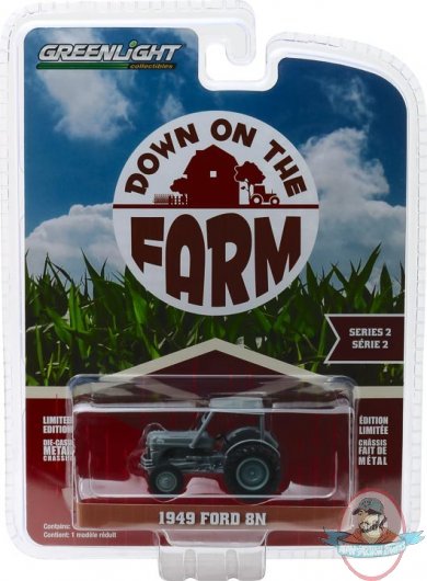 1:64 Down on the Farm Series 2 1949 Ford 8N Tractor Grey Greenlight