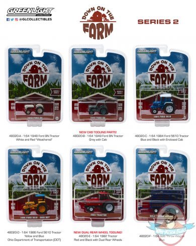 1:64 Down on the Farm Series 2 Set of 6 Greenlight