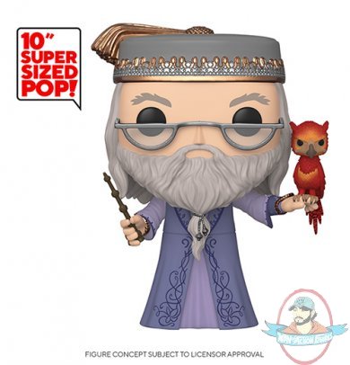 Pop! Harry Potter Dumbledore with Fawkes 10" inch Figure Funko