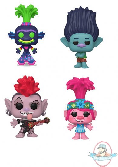 Pop! Movies Trolls World Tour Set of 4 Vinyl Figures Funko