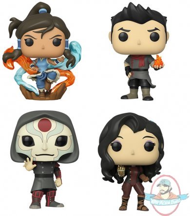Pop! Animation Legend of Korra Set of 4 Vinyl Figures by Funko