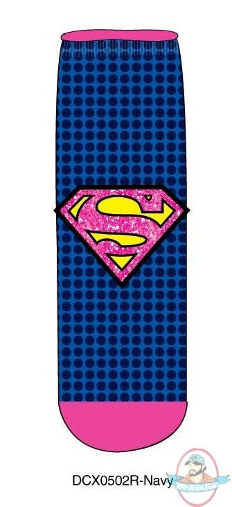 Dc Comics Supergirl Logo Shorties Socks Pack DCX0502R