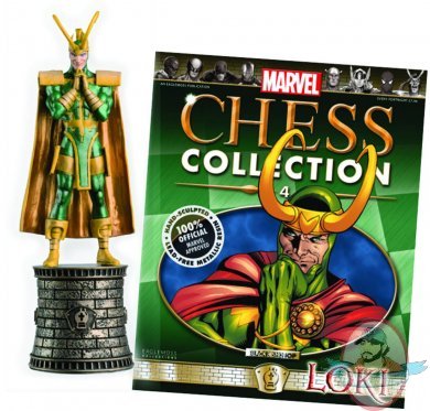 Marvel Chess Figurine Magazine #4 Loki Black Bishop Eaglemoss