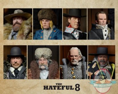 The Hateful Eight Movie 8" Clothed Figure Set of 9 by Neca