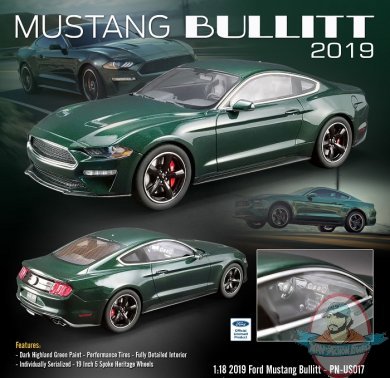 1:18 Scale 2019 Ford Mustang Bullitt by Acme US017