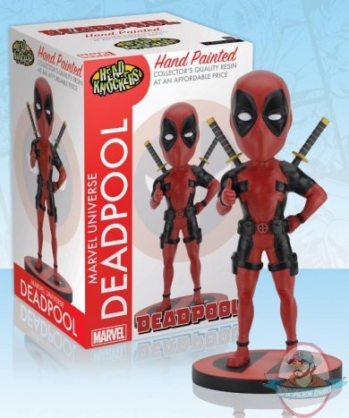 Marvel Head Knocker Deadpool Classic Red/Black by Neca