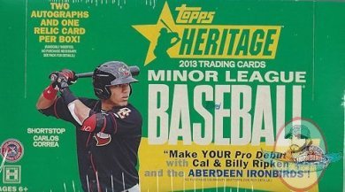 Carlos Correa Topps 2013 Heritage Minor League Baseball 24 pk HOBBY