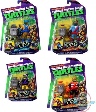 Teenage Mutant Ninja Turtles Ooze Set of 4 by Playmates