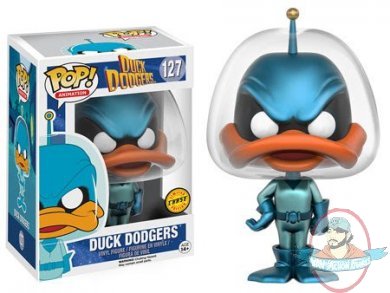 Pop! Animation: Metallic CHASE Variant Duck Dodgers Figure Funko