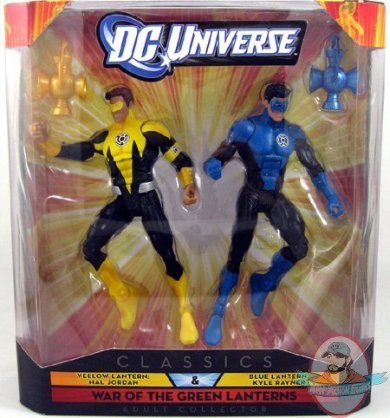 DCU Classics Yellow Lantern Hal Jordan & Blue Lantern Kyle Rayner