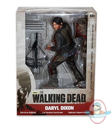 The Walking Dead Deluxe 10" Daryl Dixon Muddy/Bloody Version McFarlane