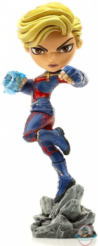 Marvel Mini Co. Avengers Endgame Captain Marvel Figure Iron Studios 