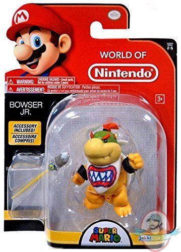  Nintendo Joojee Super Mario Figure Bowser Jr. w/Paint Brush  (ex), 10 cm Exclusive, (13261) : Video Games