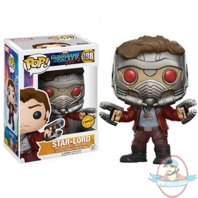 Pop Marvel Guardians of the Galaxy Volume 2 Star-Lord Chase #198 Funko