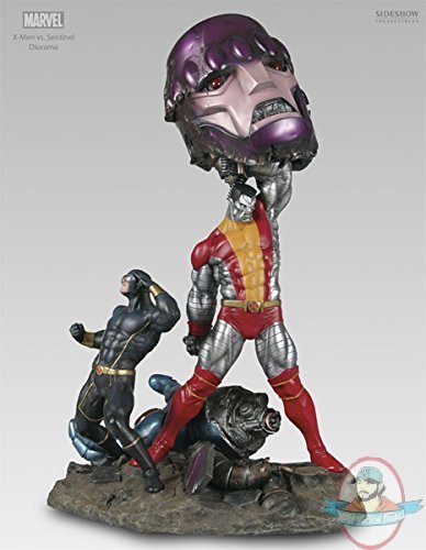 Cyclops and Colossus Polystone Diorama Sideshow Collectibles Used JC