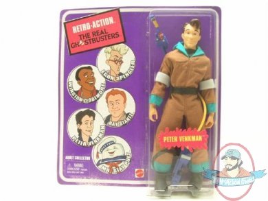 Retro-Action Ghostbusters Peter Venkman Collector Figure by Mattel