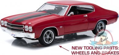 1:18 Fast & Furious (2009) 1970 Chevy Chevelle SS Red Black Greenlight