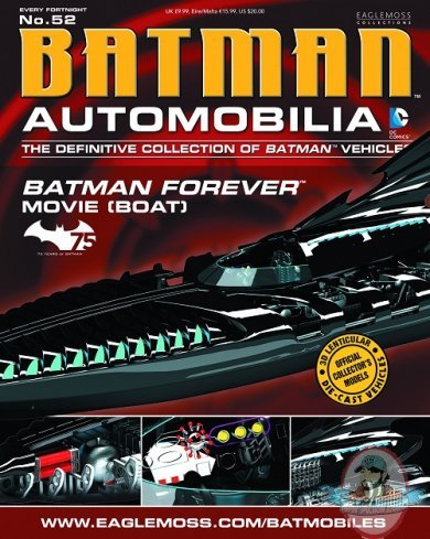 Dc Batman Automobilia Magazine #52 Forever Movie Boat Eaglemoss